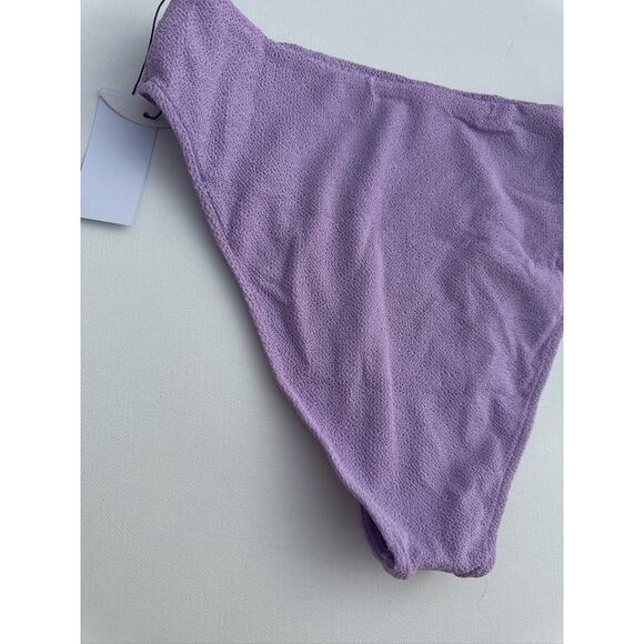 JMP The Label Textured Knit Bikini Bottoms - Purple (M) - Picture 6 of 7